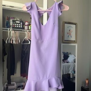 Lilac purple boutique ruffle dress size S
